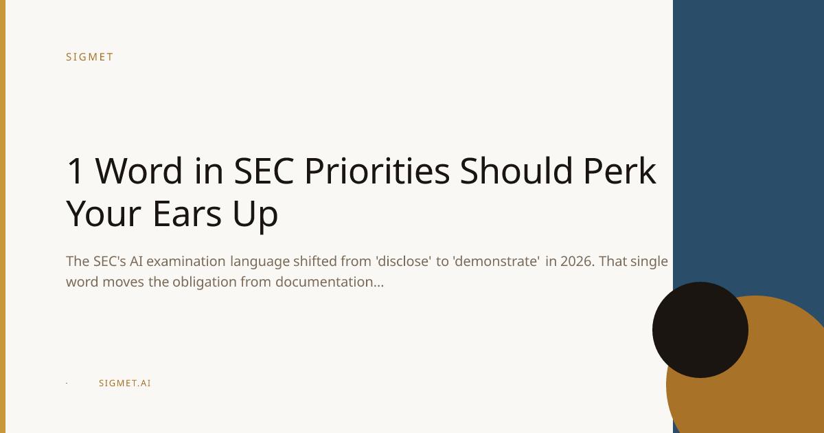1 Word in SEC Priorities Should Perk Your Ears Up — Sigmet